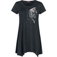 Spiral - Gothic T-Shirt - Pocket Kitten - S bis XXL - für Damen - Größe XL - schwarz von Spiral