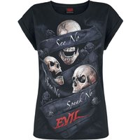 Spiral - Gothic T-Shirt - See No Evil - S bis XXL - für Damen - Größe L - schwarz von Spiral