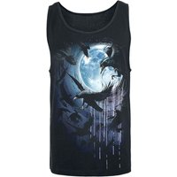 Spiral - Gothic Tank-Top - Crow Moon - S bis 3XL - für Männer - Größe S - schwarz von Spiral