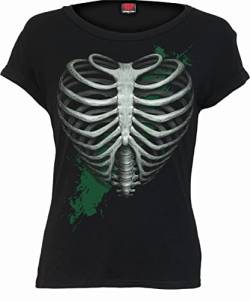 Spiral Heart Ribs (Glow In The Dark) Frauen T-Shirt schwarz XXL von Spiral