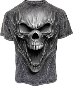 Spiral Beast Within Männer T-Shirt grau S 100% Baumwolle Basics, Rockwear, Totenköpfe von Spiral