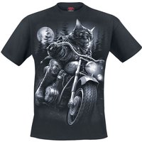 Spiral T-Shirt - Nine Lives - M bis 4XL - für Männer - Größe XL - schwarz von Spiral