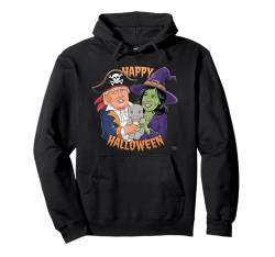 Cartoon Halloween Trump Harris und Moo Deng Pullover Hoodie von Spooktical Politics