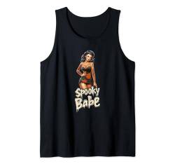 Spooky Babe Tattoo Halloween Verkleidung Tank Top von Spooky Babe - Halloween Hexenkostüme für Frauen