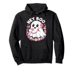 Groovy Hey Boo Süßer Geist Pullover Hoodie von Spooky Gifts