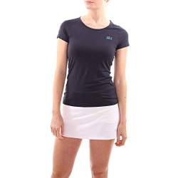 Sportkind Mädchen & Damen Tennis, Fitness, Sport T-Shirt, Rundhals, UV-Schutz UPF 50+, atmungskativ, Kurzarm, Navy blau, Gr. 152 von Sportkind