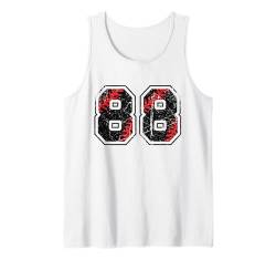 Vintage-Nummer #88 Baseball-Softball-Uni-Nummer Tank Top von Sportlegenden