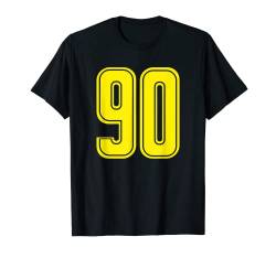 Trikot #90 gelb Sport Team Trikot Nr. 90 T-Shirt von Sports Legendz