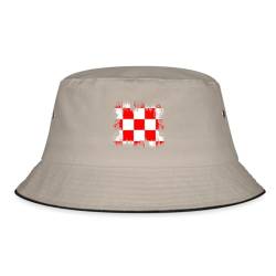 Spreadshirt Kroatien Kroatien Flagge Fischerhut, L/XL (Caps), Khaki/Schwarz von Spreadshirt