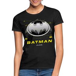 Spreadshirt The Flash Klassisches Batman Logo In Grau Frauen T-Shirt, L, Schwarz von Spreadshirt