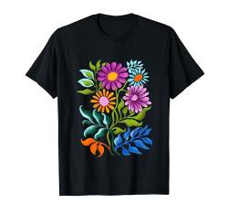 Damen Blumen Botanical Floral Graphic T-Shirt von Spring Summer Cottagecore Bohemian Boho Aesthetic