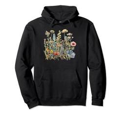Damen Wildblumenstrauß, botanisches Blumenmuster, Vintage-Grafik Pullover Hoodie von Spring Summer Cottagecore Bohemian Boho Aesthetic