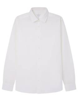 SPRINGFIELD Herren Colour Linen Shirt Hemd, White, M von Springfield