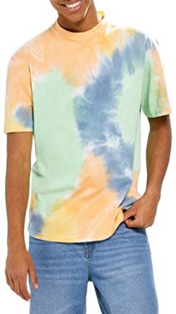 Springfield Herren Batikmuster T-Shirt, elfenbeinweiß, M von Springfield