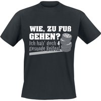 Sprüche T-Shirt - Ich hab' doch 4 gesunde Reifen! - S bis 4XL - für Männer - Größe 4XL - schwarz von Sprüche