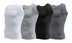 Spyder Pro Cotton Pro Stretch-Tanktop für Herren, Weiß/Heidekraut/Schwarz/Anthrazit, L von Spyder