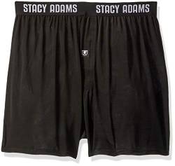 STACY ADAMS Herren Men's Boxer Short, Big Sizes Boxershorts, schwarz, 4X-Large von Stacy Adams