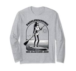 Paddle Board Outfit Frauen Damen Mädchen Stand Up Paddling Langarmshirt von Stand Up Paddling Paddle Board Shirts