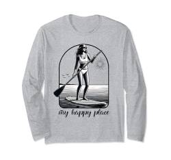 Paddle Board Outfit Frauen Damen Mädchen Stand Up Paddling Langarmshirt von Stand Up Paddling Paddle Board Shirts