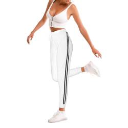 Stanpetix Sporthosen für Frauen - Jogginghose mit Taschen für Frauen (Weiß,S) von Stanpetix