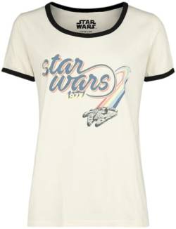 Star Wars Millenium Falcon Nostalgia Frauen T-Shirt Natur S von Star Wars