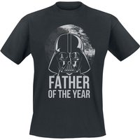 Star Wars T-Shirt - Darth Vader - Father Of The Year - S bis XXL - für Männer - Größe M - schwarz  - Lizenzierter Fanartikel von Star Wars