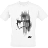 Star Wars T-Shirt - Episode 7 - Das Erwachen der Macht - Blurred Lines Trooper - S bis XXL - für Männer - Größe M - weiß  - Lizenzierter Fanartikel von Star Wars