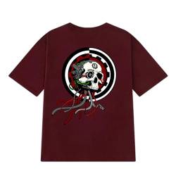 Starforged Angron Daemon Primarch Khorne Warhammer 40K Chaos Space Marines T-Shirt Kleidung, Rot/Ausflug, einfarbig (Getaway Solids), Mittel von Starforged