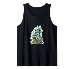 Haus Steampunk Art Männer Frauen Kinder Jungen Mädchen Steampunk Tank Top von Steampunk Shirts & Apparel