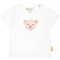 Steiff Langarmshirt Baby T-Shirt - Basic, Kurzarm, Teddy-Applikation von Steiff