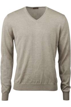 Stenströms Fitted Body Pullover beige, Melange von Stenströms