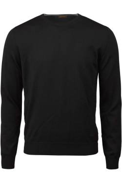 Stenströms Fitted Body Pullover schwarz, Melange von Stenströms