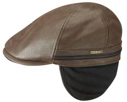 Stetson 6-teilige Leder Schirmmütze mit Ohrenschutz von Stetson