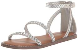 Steve Madden Girls Shoes Flache Sandalen, silber, 1 Little Kid von Steve Madden Girls Shoes