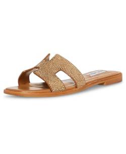 Steve Madden Damen Hadyn Sandale, Bronzefarbener Strass, 41 EU von Steve Madden