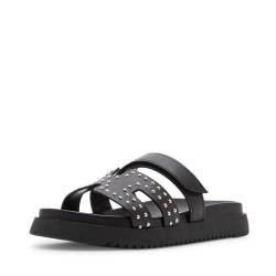 Steve Madden Mayven Slide Sandalen für Mädchen, Schwarz Multi, 2 Little Kid von Steve Madden