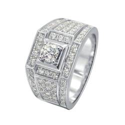 Stfery Eheringe Weissgold 585Er Ringe für Frauen 0.3ct Rund Natürlicher Diamant Herren Ring Gravur von Stfery