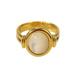 Stfery Kupfer Ring Damen, Ring Gold Shell Verlobungsring Frauen von Stfery