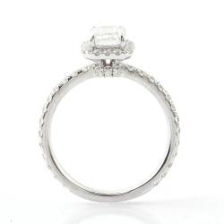 Stfery Trauringe 14K 3Ct Rechteckschliff Weiß Moissanit Verlobungsring Paar Frauen Elegant Verlobungsring von Stfery