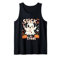 Stick Or Treat Halloween-Kostüme für Damen Tank Top von Stick Or Treat Ghost Nurse Halloween Nursing tees