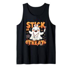 Stick Or Treat Halloween-Kostüme für Damen Tank Top von Stick Or Treat Ghost Nurse Halloween Nursing tees