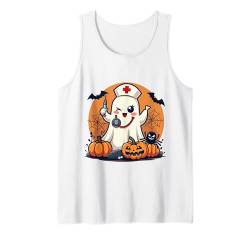 Stick Or Treat Halloween-Kostüme für Damen Tank Top von Stick Or Treat Ghost Nurse Halloween Nursing tees