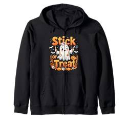 Stick Or Treat Lustiger Geist Stillen Halloween Kostüme Frauen Kapuzenjacke von Stick Or Treat Ghost Nurse Halloween Nursing tees