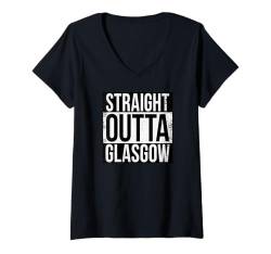 Damen Gerade Außenglas T-Shirt mit V-Ausschnitt von Straight Outta Words