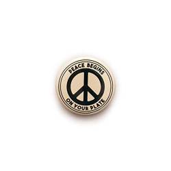 Veganer Button Pin Anstecker – Veggie Peace Zeichen Tier – Pick and Mix oder Geschenkset Gr. Einheitsgröße, Peace Teller von Strand Clothing