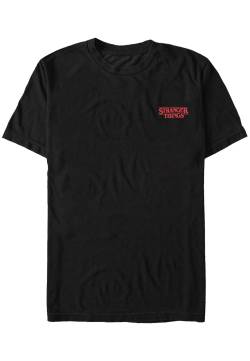 Stranger Things - Pocket Logo - T-Shirt - Schwarz - S - 100% Baumwolle,Jersey von Stranger Things