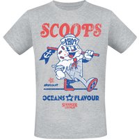 Stranger Things T-Shirt - Scoops Ahoy - S bis XXL - für Männer - Größe S - grau  - Lizenzierter Fanartikel von Stranger Things