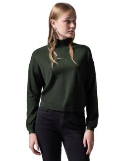 Street One Studio Damen F303056 LTD QR_Studio_Cropped Turtle_Sweater, Oil Green, 42 EU von Street One Studio