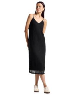 STREET ONE Damen A144129 Kleid mit Spitze, Black, 36 von Street One