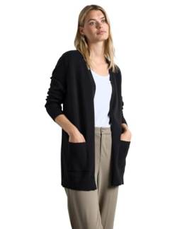 STREET ONE Damen A253788 Offener Cardigan, Black, 46 von Street One